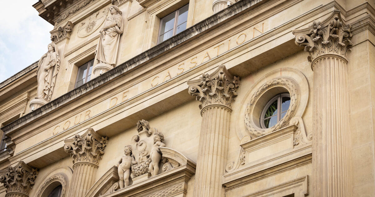 The Cour de Cassation in Paris close up