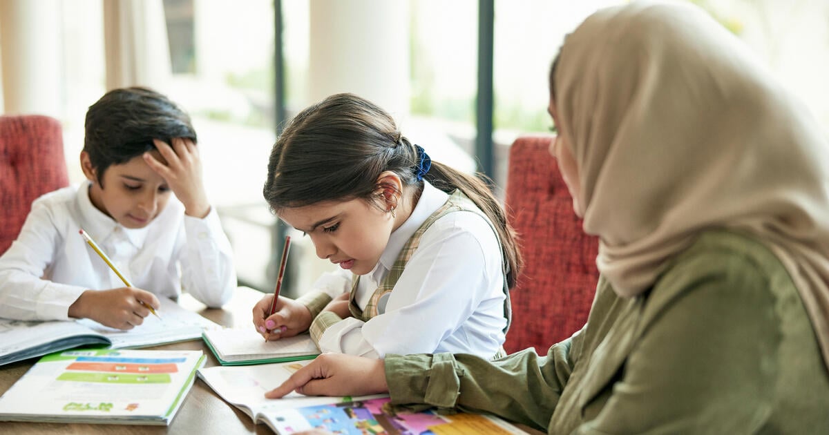 Elementary age school children in Saudi Arabia_Digital - SEOSocialEditorial image