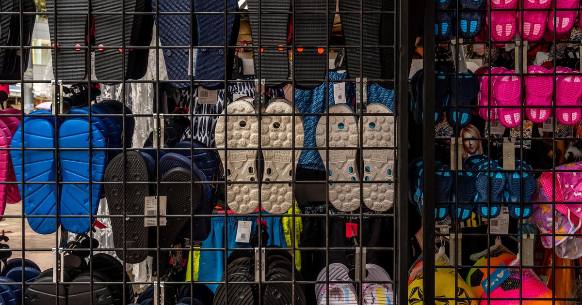 footwear on display in shop_Digital - SEOSocialEditorial image