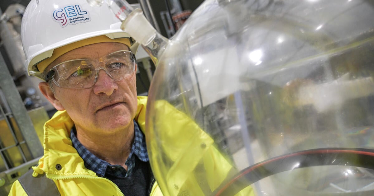 Geothermal Engineering COO Tony Wilson at power plant