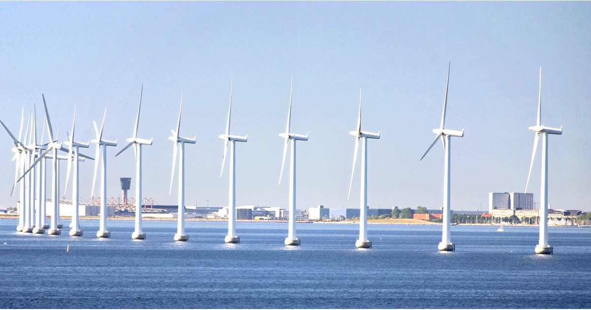 Renewable Energy Wind Turbines Near Copenhagen offshore wind