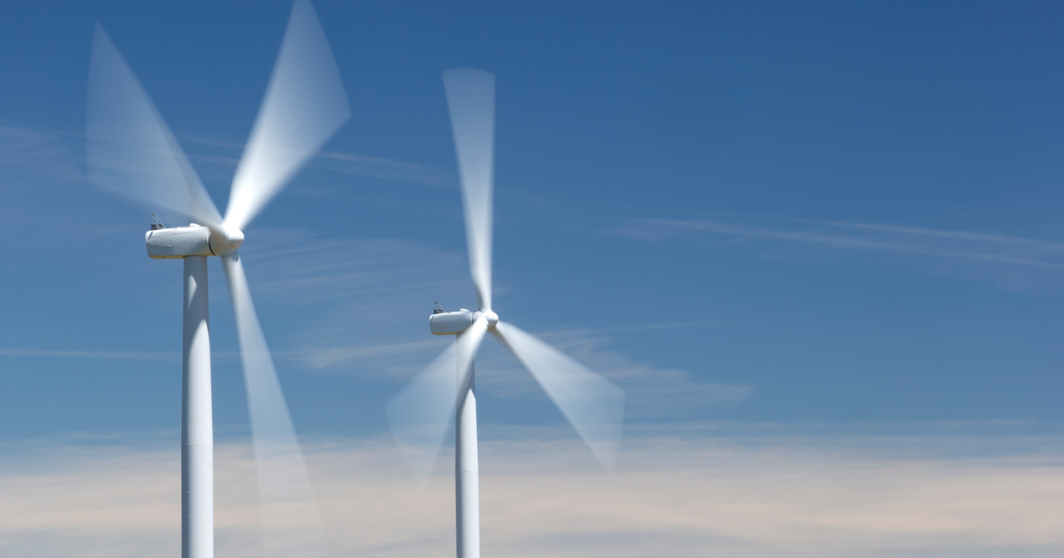 Two wind turbines Australia