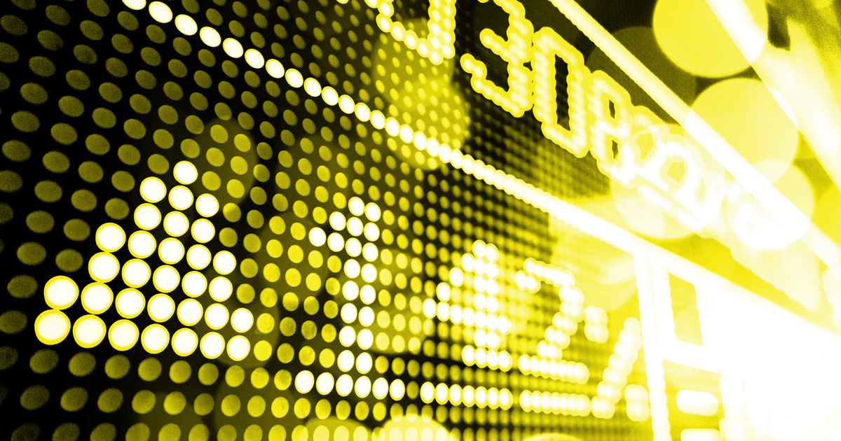 Stock market price display green SEO