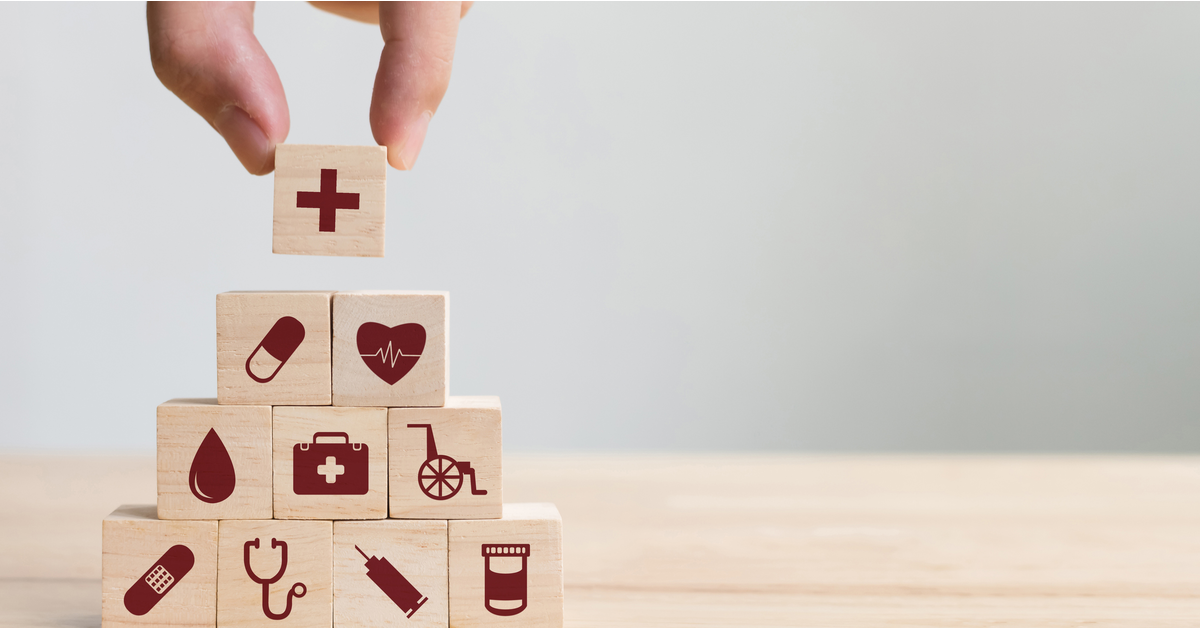 Building blocks healthcare concept