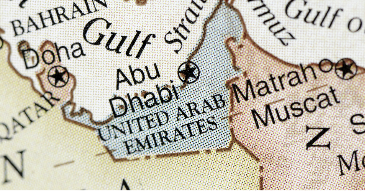 United Arab Emirates map