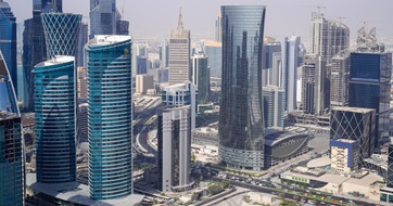 West Bay, the business district of Qatar's capital city of Doha