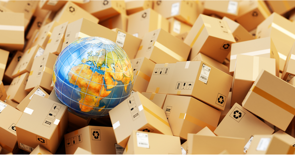 Cardboard boxes international shipping and freight