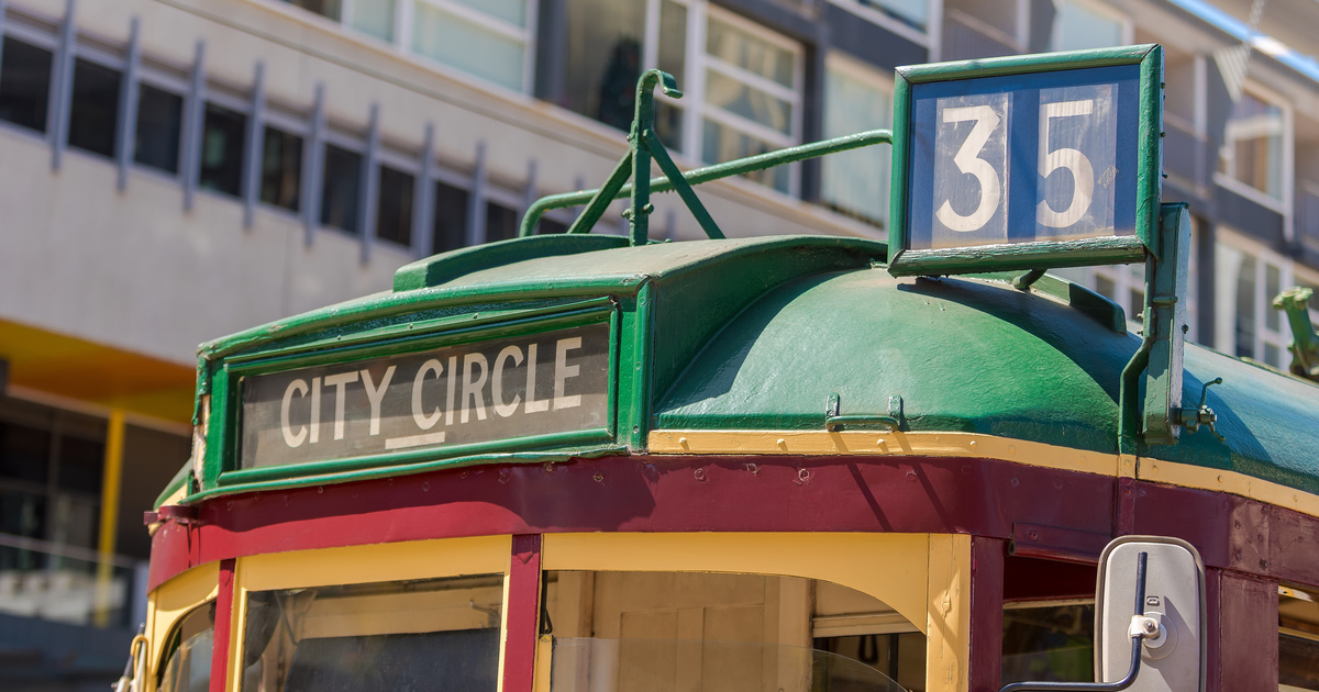 Melbourne Metro vintage city circle tram seo