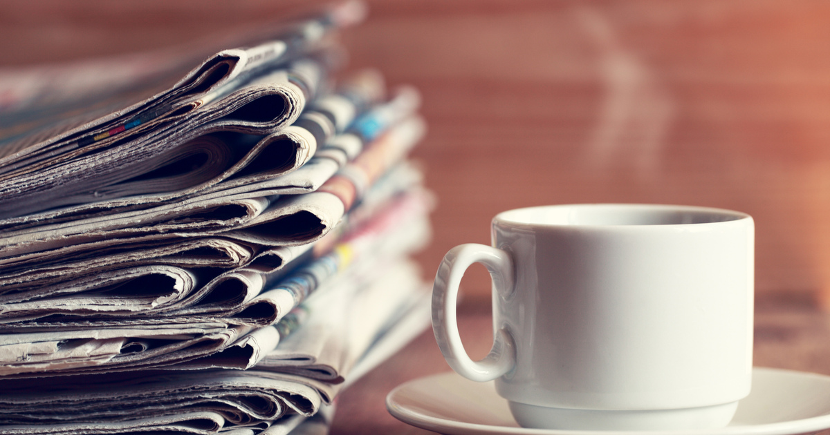 Newspapers and coffee seo