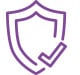 Shield with a checkmark icon