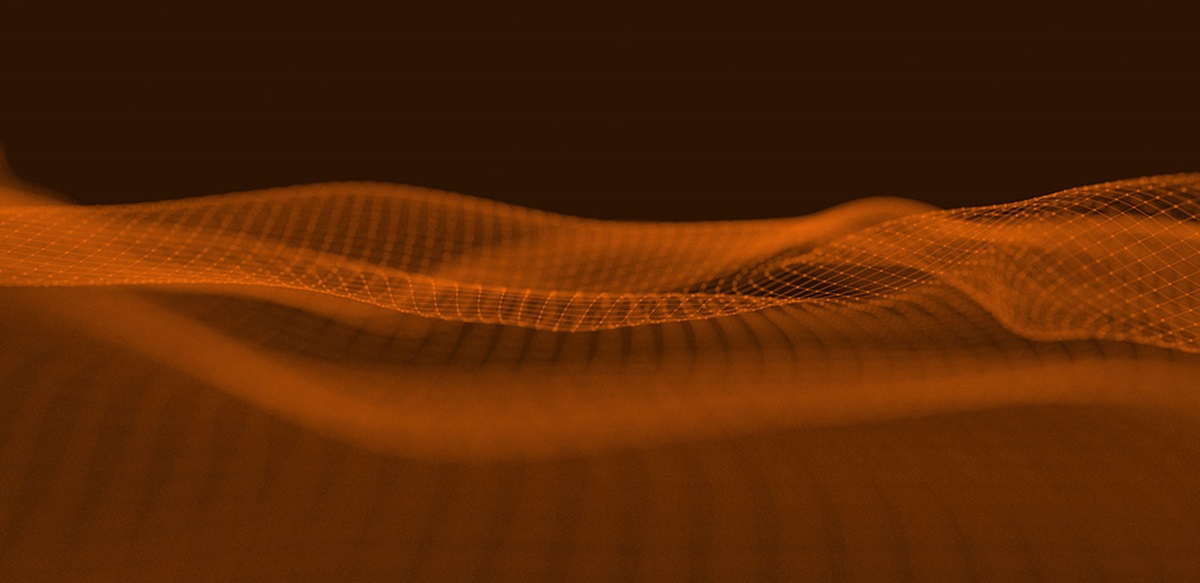 Abstract image with orange overlay