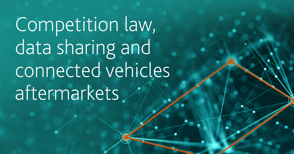Competition law data sharing and  connected vehicles aftermarkets OG 12